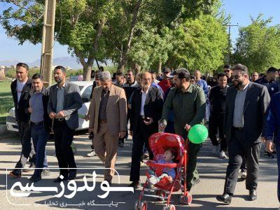 برگزاری پیاده‌روی خانوادگی در نقده به‌مناسبت دهه کرامت