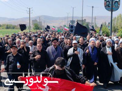 مراسم راهپیمایی جاماندگان اربعین در نقده برگزار شد