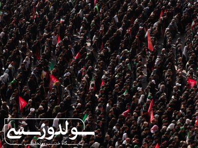 پیکر رهبر شهید در تهران تشییع می‌شود