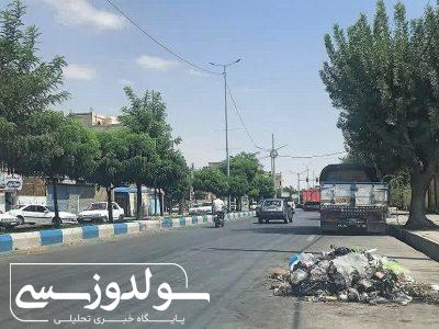 دپوی زباله در بلوار سردار سلیمانی و چندین نقطه دیگر   