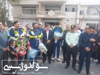 استقبال از نایب‌قهرمانان کبدی آسیا در نقده
