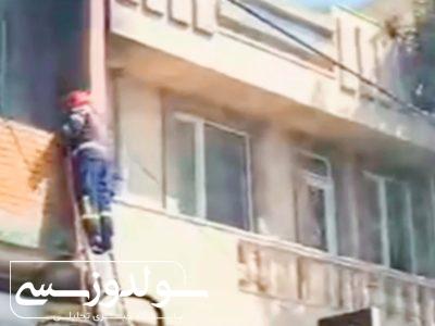 حریق انبار لوازم خانگی نقده مهار گردید