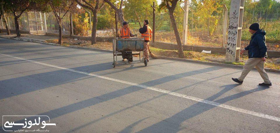 تفرجگاه یئددیگوز نقده با مشارکت پاکبانان پاکسازی شد